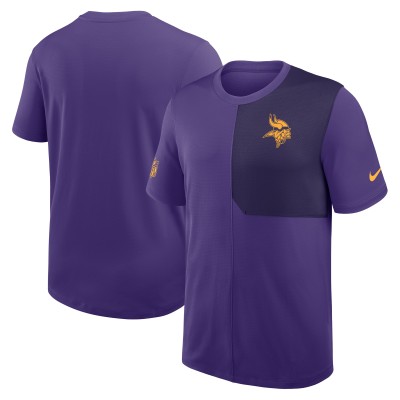 Minnesota Vikings Nike Purple Sideline UV Performance Coach Shirt