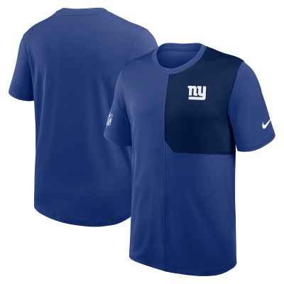 New York Giants Nike Royal Sideline UV Performance Coach Shirt