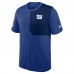 New York Giants Nike Royal Sideline UV Performance Coach Shirt