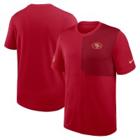 Футболка San Francisco 49ers Nike Scarlet Sideline UV Performance Coach