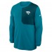 Jacksonville Jaguars Nike Teal Sideline Coach UV Dri-FIT Long Sleeve Shirt
