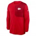 Футболка с длинным рукавом Kansas City Chiefs Nike Red Sideline Coach UV Dri-FIT
