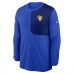 Футболка с длинным рукавом Los Angeles Rams Nike Royal Sideline Coach UV Dri-FIT