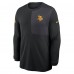 Футболка с длинным рукавом Minnesota Vikings Nike Black Sideline Coach UV Dri-FIT