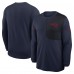 New England Patriots Nike Navy Sideline Coach UV Dri-FIT Long Sleeve Shirt