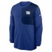 Футболка с длинным рукавом New York Giants Nike Royal Sideline Coach UV Dri-FIT