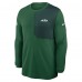 New York Jets Nike Green Sideline Coach UV Dri-FIT Long Sleeve Shirt