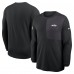 Футболка с длинным рукавом New York Jets Nike Black Sideline Coach UV Dri-FIT