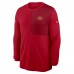 Футболка с длинным рукавом San Francisco 49ers Nike Scarlet Sideline Coach UV Dri-FIT
