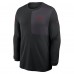 Футболка с длинным рукавом San Francisco 49ers Nike Black Sideline Coach UV Dri-FIT
