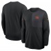 Футболка с длинным рукавом Cincinnati Bengals Nike Black Sideline Coach UV Dri-FIT