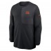 Футболка с длинным рукавом Cincinnati Bengals Nike Black Sideline Coach UV Dri-FIT