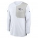 Футболка с длинным рукавом Denver Broncos Nike White Sideline Coach UV Dri-FIT