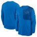 Футболка с длинным рукавом Detroit Lions Nike Blue Sideline Coach UV Dri-FIT