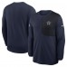 Футболка с длинным рукавом Dallas Cowboys Nike Navy Sideline Coach UV Dri-FIT