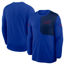 Buffalo Bills Nike Royal Sideline Coach UV Dri-FIT Long Sleeve Shirt