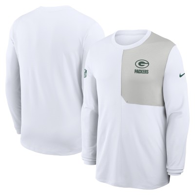 Кофта Green Bay Packers Nike White Sideline Coach UV Dri-FIT