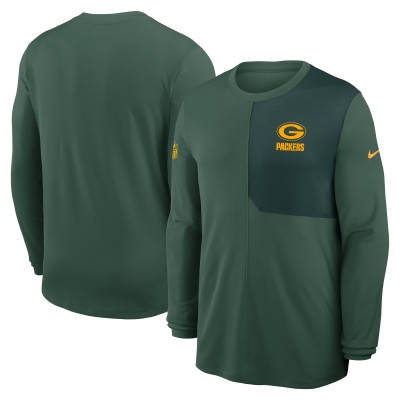 Кофта Green Bay Packers Nike Green Sideline Coach UV Dri-FIT