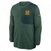Кофта Green Bay Packers Nike Green Sideline Coach UV Dri-FIT