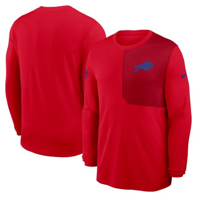 Кофта Buffalo Bills Nike Red Sideline Coach UV Dri-FIT