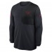 Футболка с длинным рукавом Houston Texans Nike Navy Sideline Coach UV Dri-FIT