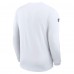 Футболка с длинным рукавом Dallas Cowboys Nike White Sideline Coach UV Dri-FIT