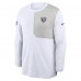 Футболка с длинным рукавом Chicago Bears Nike White Sideline Coach UV Dri-FIT