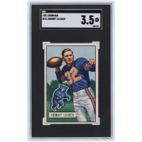 Johnny Lujack Chicago Bears 1951 Bowman #15 SGC Authenticated 3.5 Card