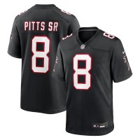 Игровая джерси Atlanta Falcons Kyle Pitts Sr. Nike Black Alternate Game