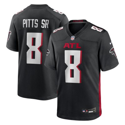 Игровая джерси Atlanta Falcons Kyle Pitts Sr. Nike Black Team Game