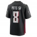 Игровая джерси Atlanta Falcons Kyle Pitts Sr. Nike Black Team Game