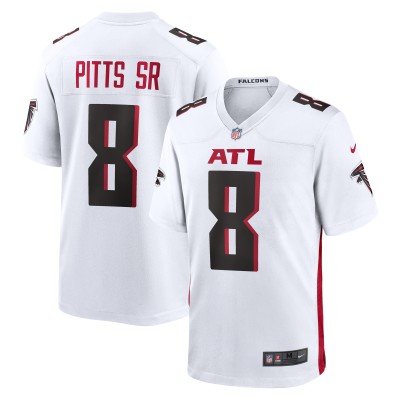 Игровая джерси Atlanta Falcons Kyle Pitts Sr. Nike White White Game