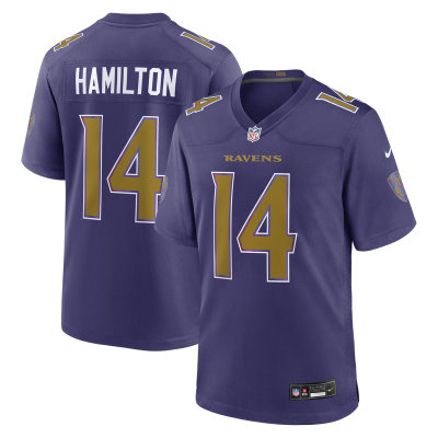 Джерси Baltimore Ravens Kyle Hamilton Nike Purple Alternate Game