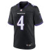 Джерси Baltimore Ravens Zay Flowers Nike Black Alternate Game