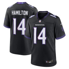 Джерси Baltimore Ravens Kyle Hamilton Nike Black Alternate Game Джерси Baltimore Ravens Kyle Hamilton Nike Black Alternate Game