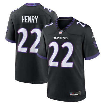 Джерси Baltimore Ravens Derrick Henry Nike Black Alternate Game