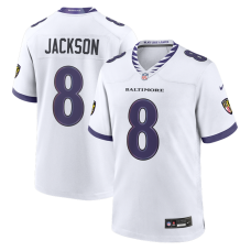 Джерси Baltimore Ravens Lamar Jackson Nike White Game Джерси Baltimore Ravens Lamar Jackson Nike White Game