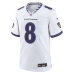 Джерси Baltimore Ravens Lamar Jackson Nike White Game