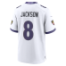 Джерси Baltimore Ravens Lamar Jackson Nike White Game