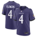 Джерси Baltimore Ravens Zay Flowers Nike Purple Team Game Джерси Baltimore Ravens Zay Flowers Nike Purple Team Game