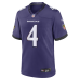 Джерси Baltimore Ravens Zay Flowers Nike Purple Team Game