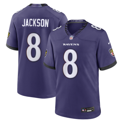 Джерси Baltimore Ravens Lamar Jackson Nike Purple Team Game