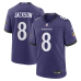 Джерси Baltimore Ravens Lamar Jackson Nike Purple Team Game Джерси Baltimore Ravens Lamar Jackson Nike Purple Team Game