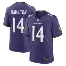 Джерси Baltimore Ravens Kyle Hamilton Nike Purple Team Game Джерси Baltimore Ravens Kyle Hamilton Nike Purple Team Game
