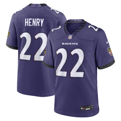 Джерси Baltimore Ravens Derrick Henry Nike Purple Team Game