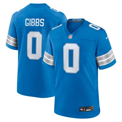Джерси Detroit Lions Jahmyr Gibbs Nike Blue Game Player