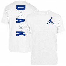 Футболка Dallas Cowboys Dak Prescott Jordan Brand White Vertical Graphic