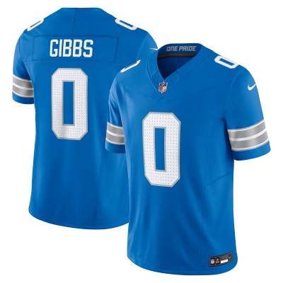 Джерси Detroit Lions Jahmyr Gibbs Nike Blue Vapor F.U.S.E. Limited