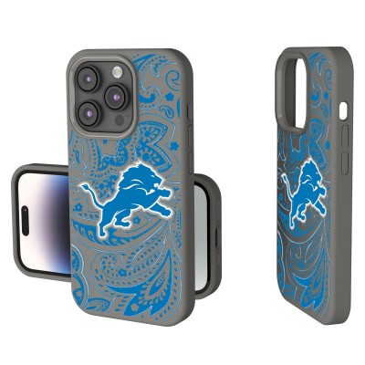 Detroit Lions Paisley iPhone Soft Touch Case