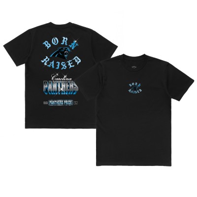 Футболка Unisex Carolina Panthers Born x Raised Black Chrome Rocker